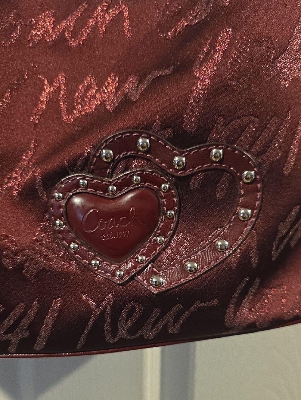 Coach Holiday Limited Edition Lurex Signature Hobo - Picture 5 of 11
